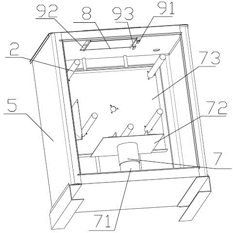 Lower case suitable for insect catching machine