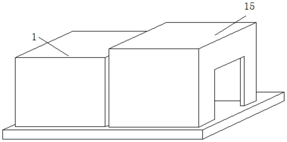 Paint spraying device with drying structure for agricultural machine part machining