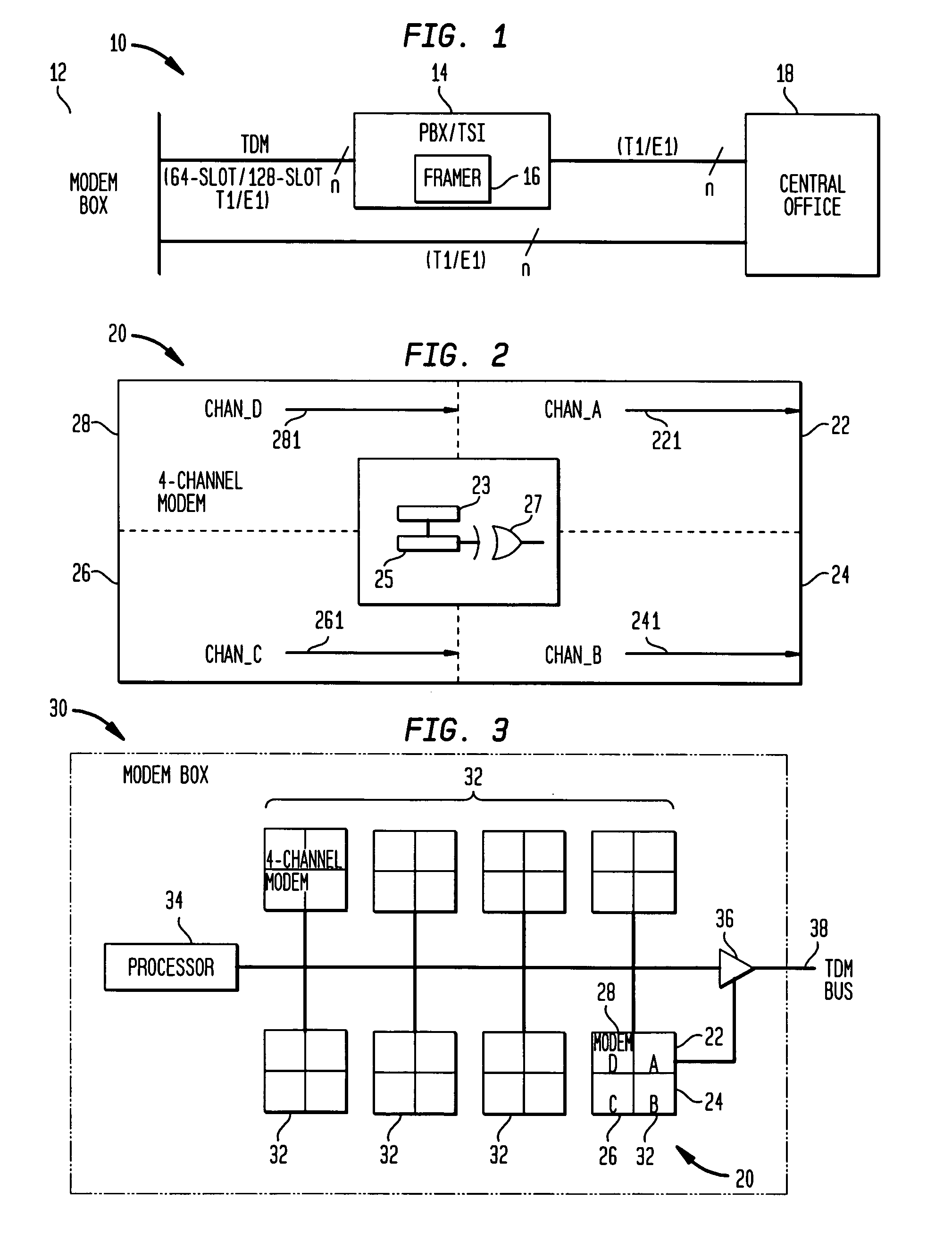 Method and apparatus for interfacing multiple communication devices to a time division multiplexing bus