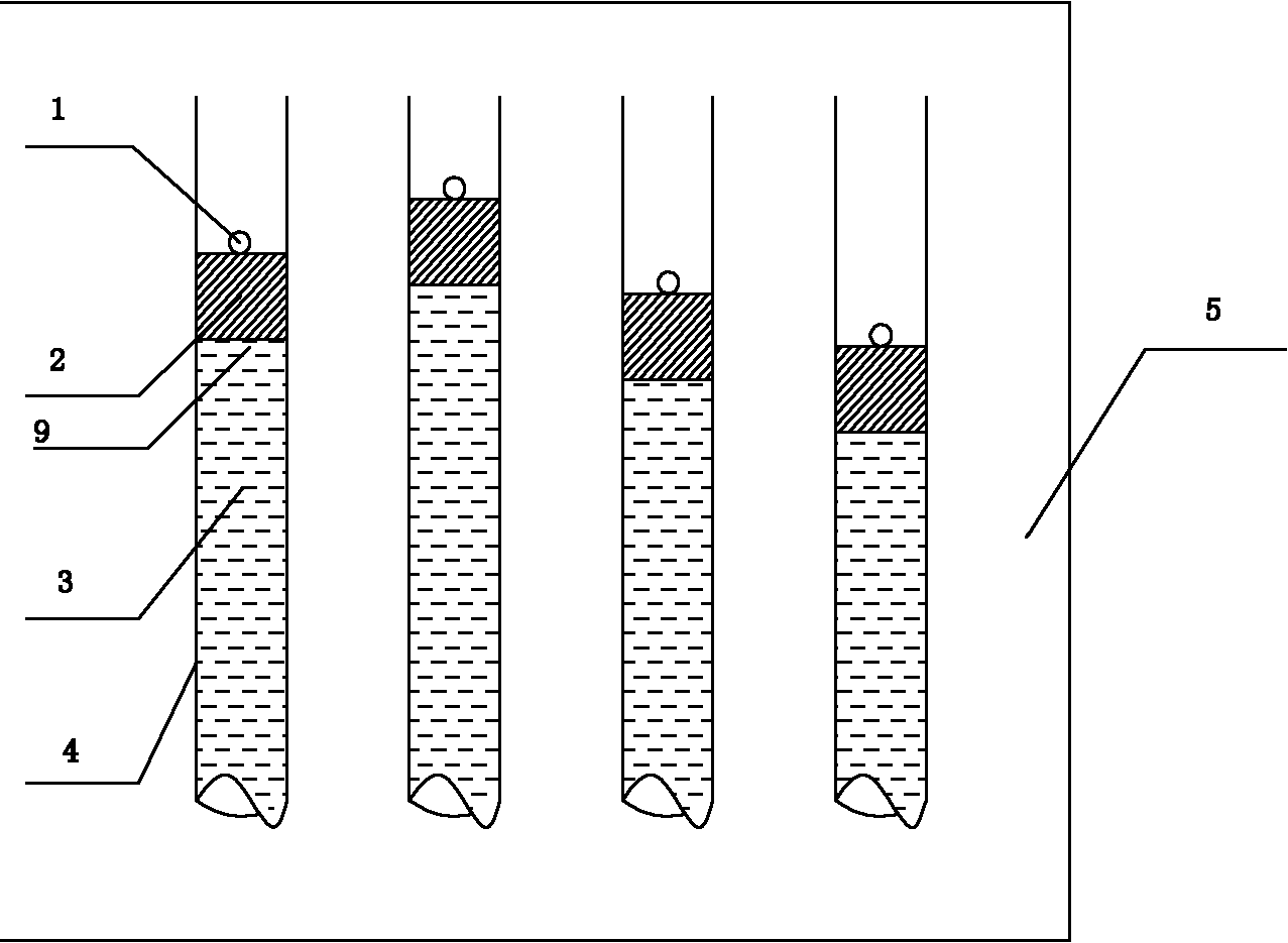 High accurately measuring method for in-tube liquid level elevation of photoelectric and tubular settlement meter