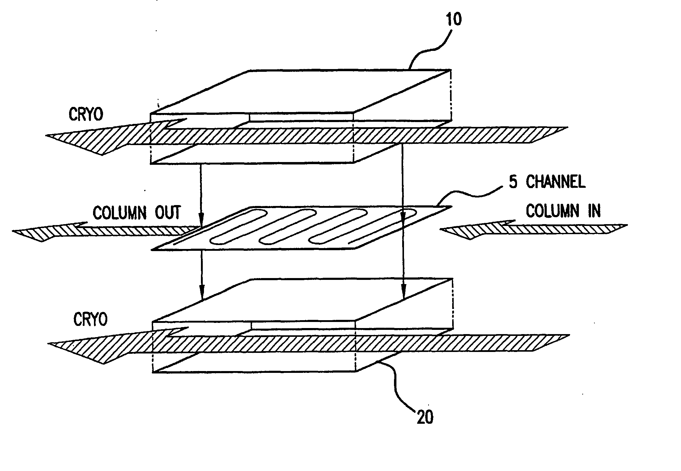 Focusing device based on bonded plate structures