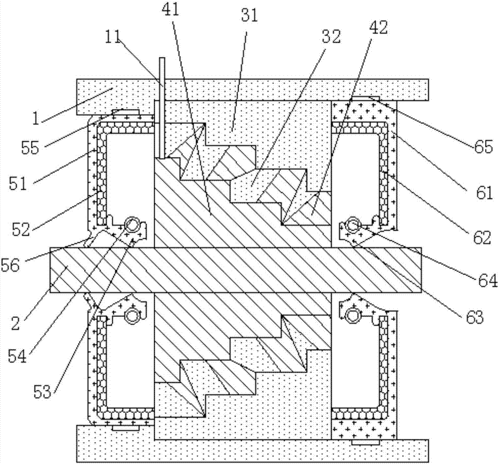 Stepped liquid labyrinth sealing element