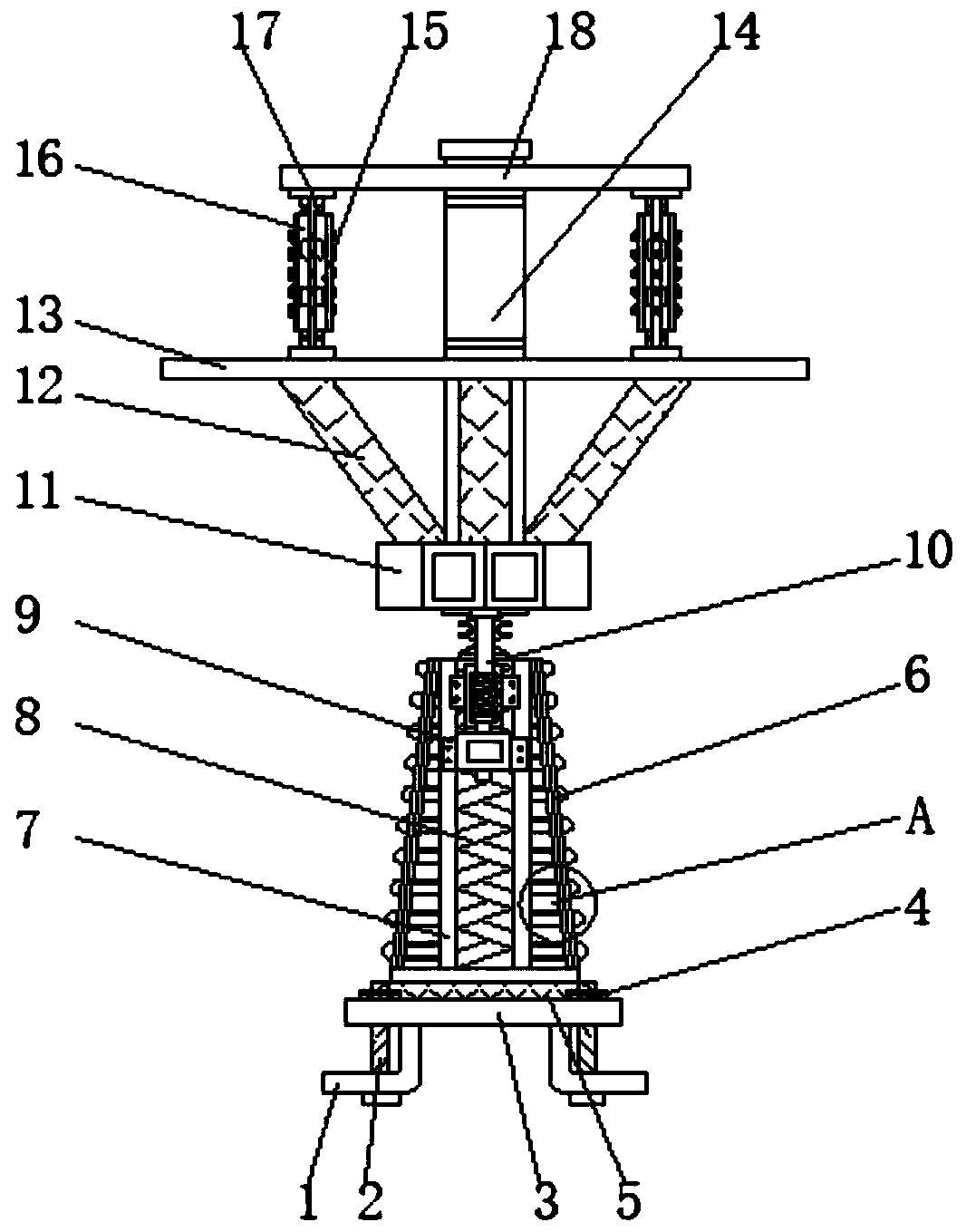 Bundled conductor support device