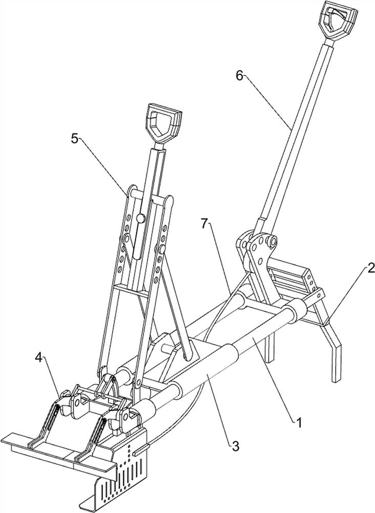 A cement road side punching machine for highway guardrail installation