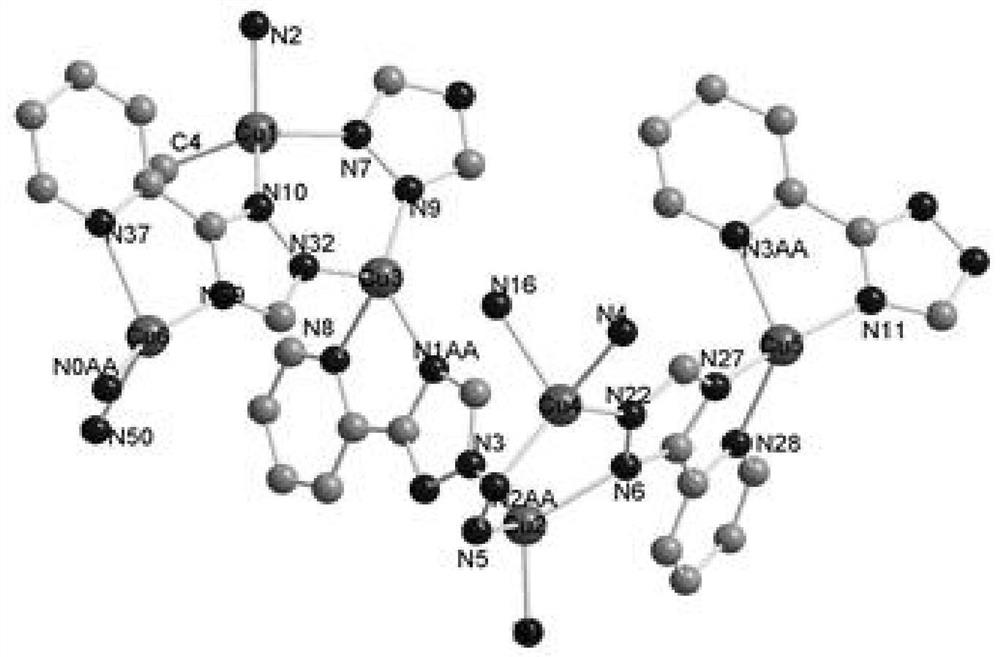 A copper coordination polymer and its preparation method, crystal and use