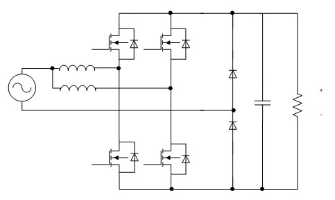 Totem-pole bridgeless power factor correction circuit