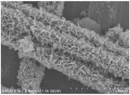Iron-doped copper sulfide nanosheet material with rich defects and preparation method and application thereof