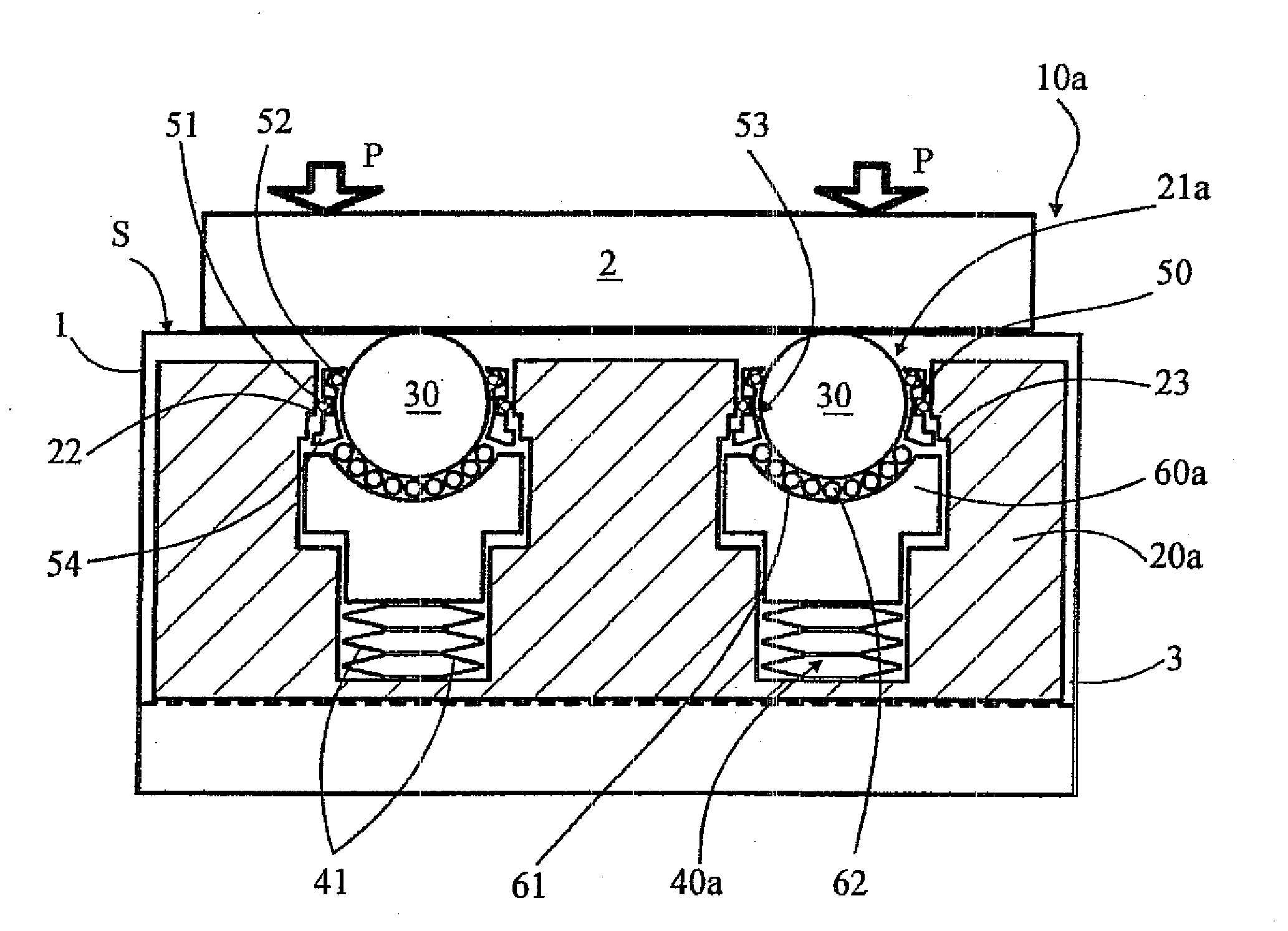 Retractable antifriction bearings device for a loading bed and loading bed equipped with such a device
