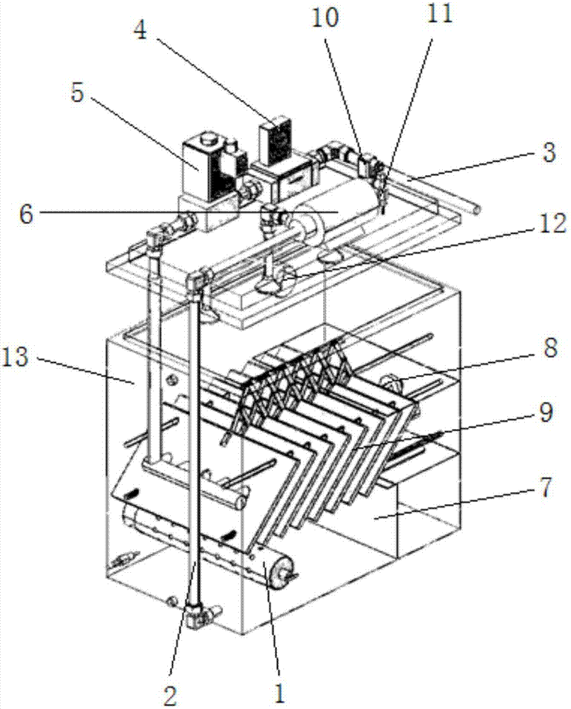 Simulation test device of electric pile cathode of air supply system of fuel cell