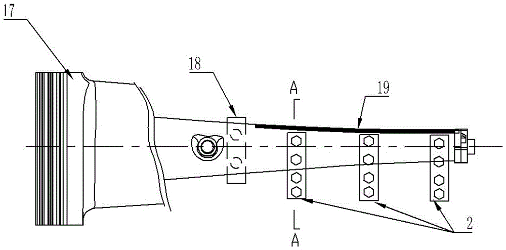 A kind of steam turbine blade brazing deformation control method and brazing special fixture device