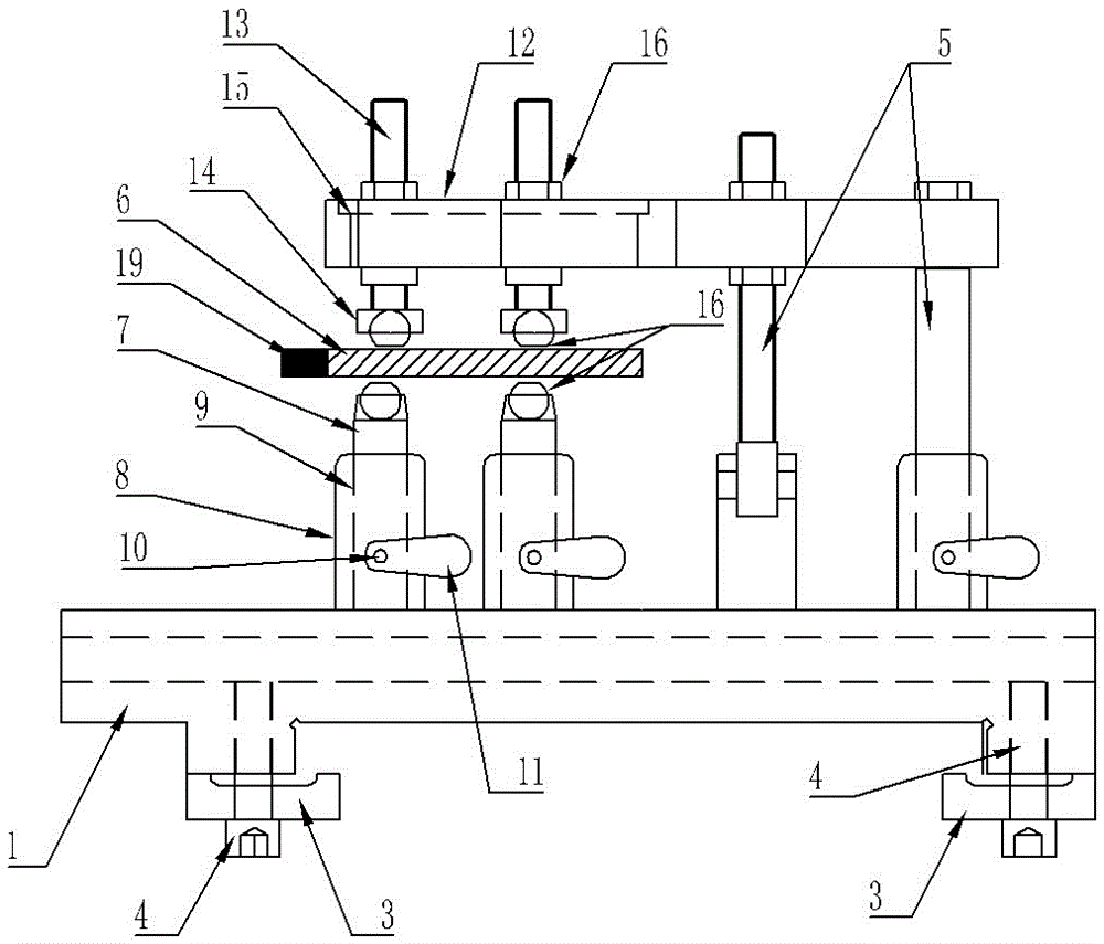 A kind of steam turbine blade brazing deformation control method and brazing special fixture device