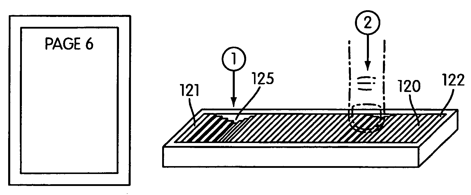 Tactile device for scrolling