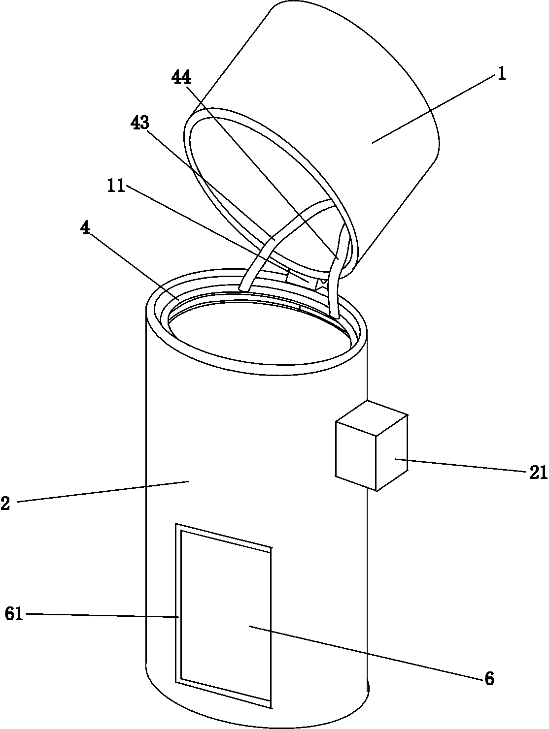 deodorant trash can