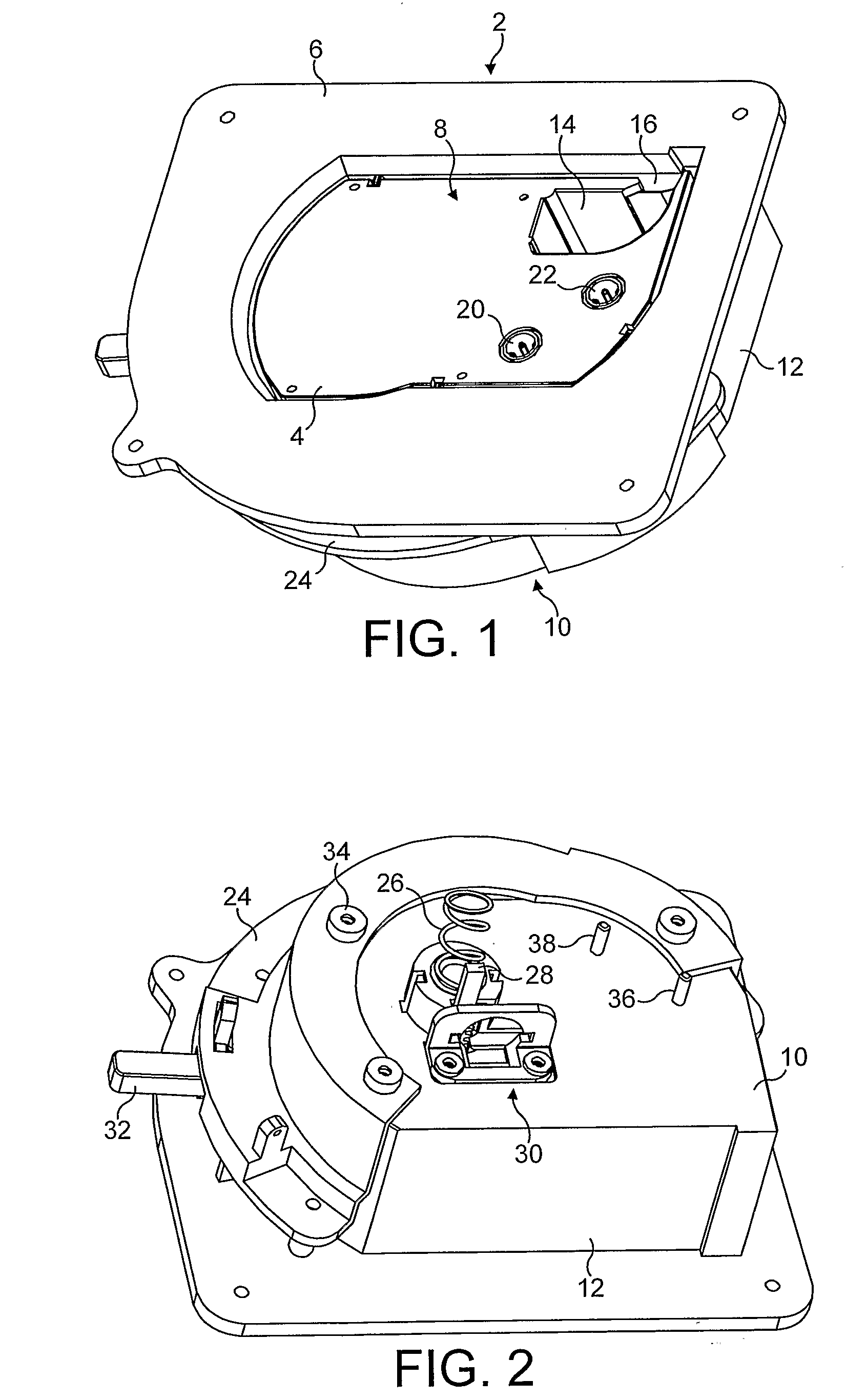 Cassettte Locking and Ejecting Arrangement