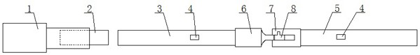 Method for testing interfacial shear strength of marine clad steel plate