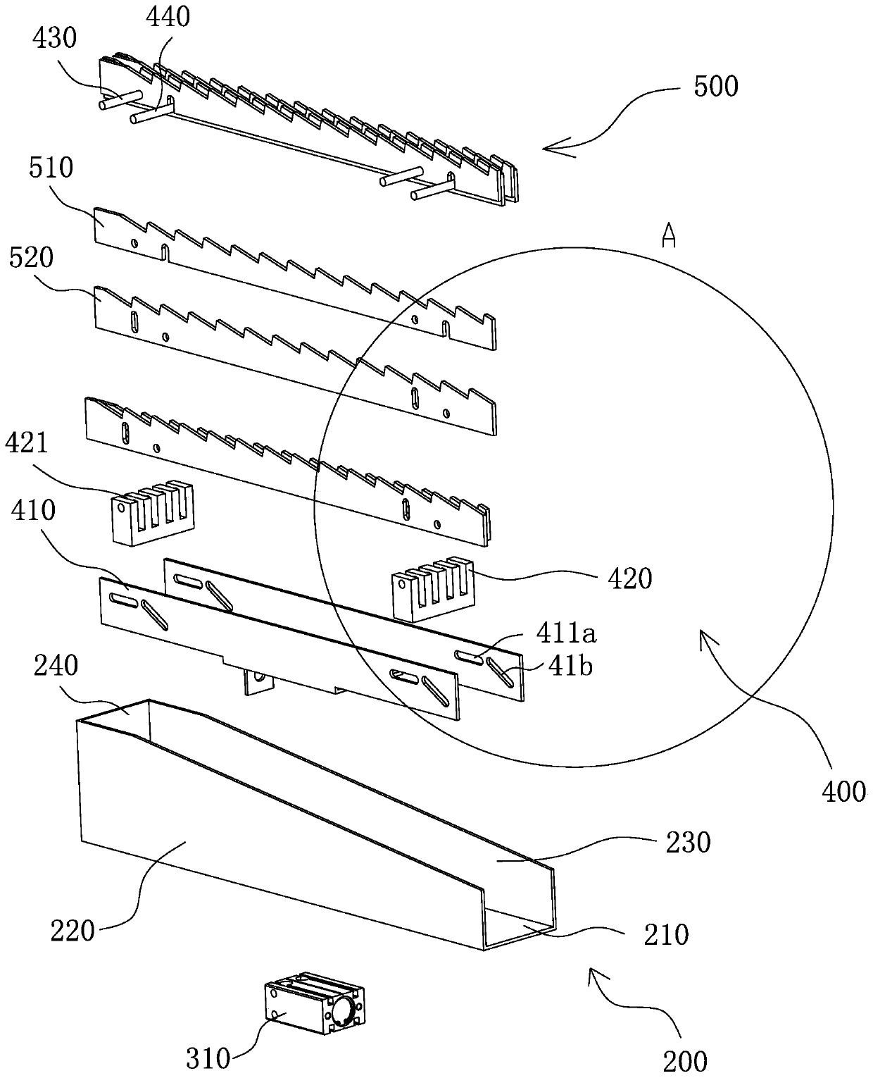 Special-shaped part feeding and shaping mechanism
