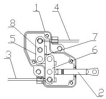 Motorcycle front disc and rear drum linkage device