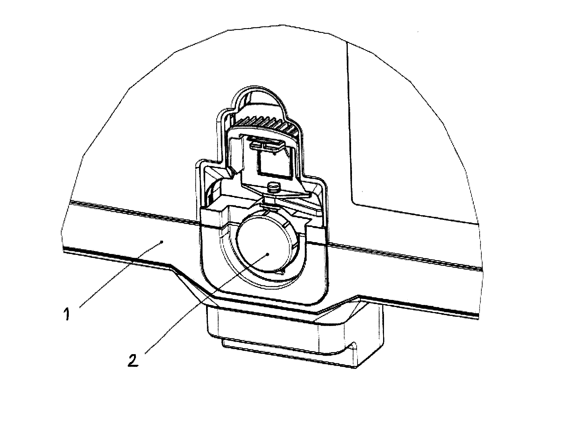 Valve assembly intended for use together with a pallet container and a liner