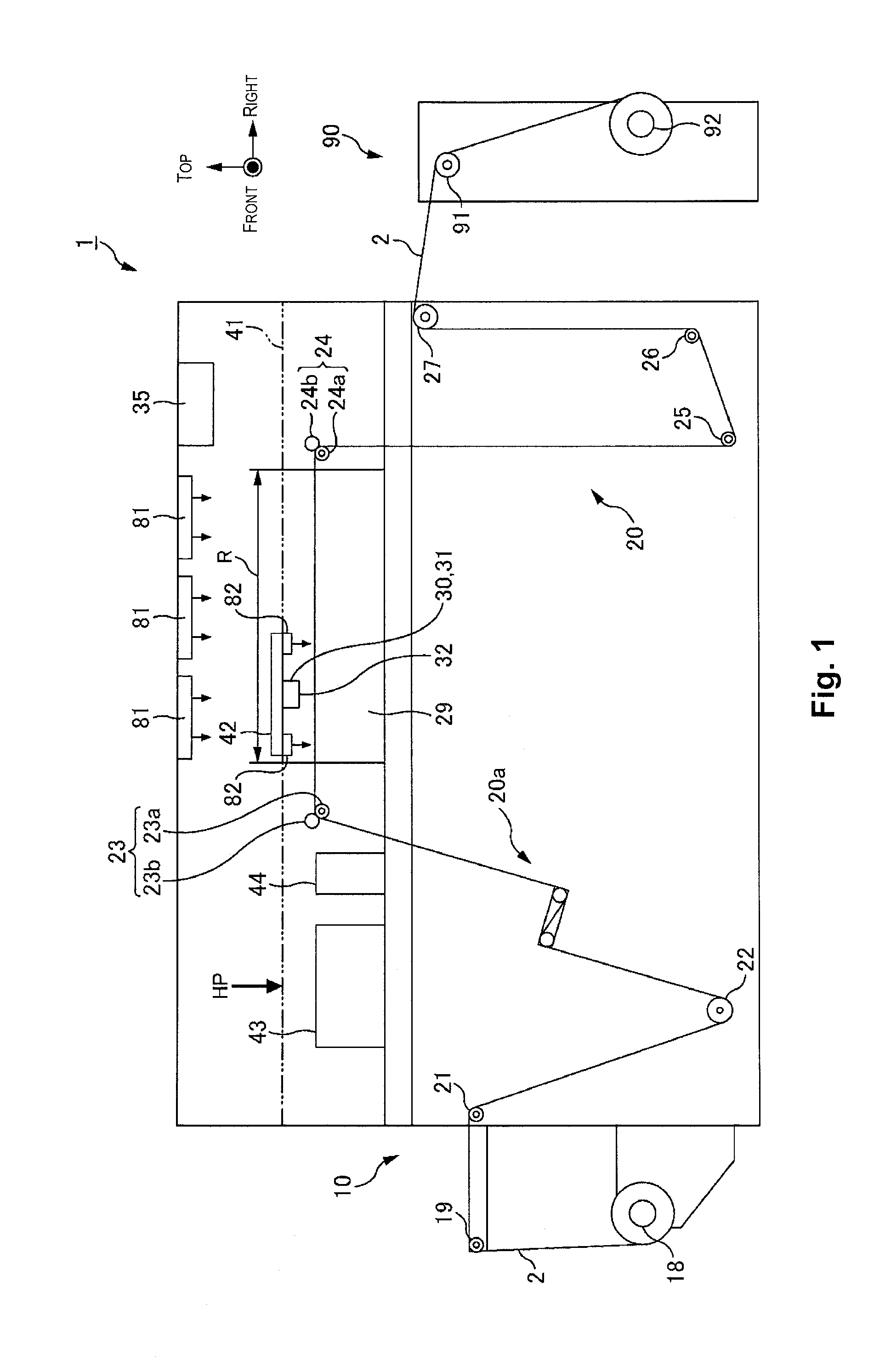 Printing device and printing method