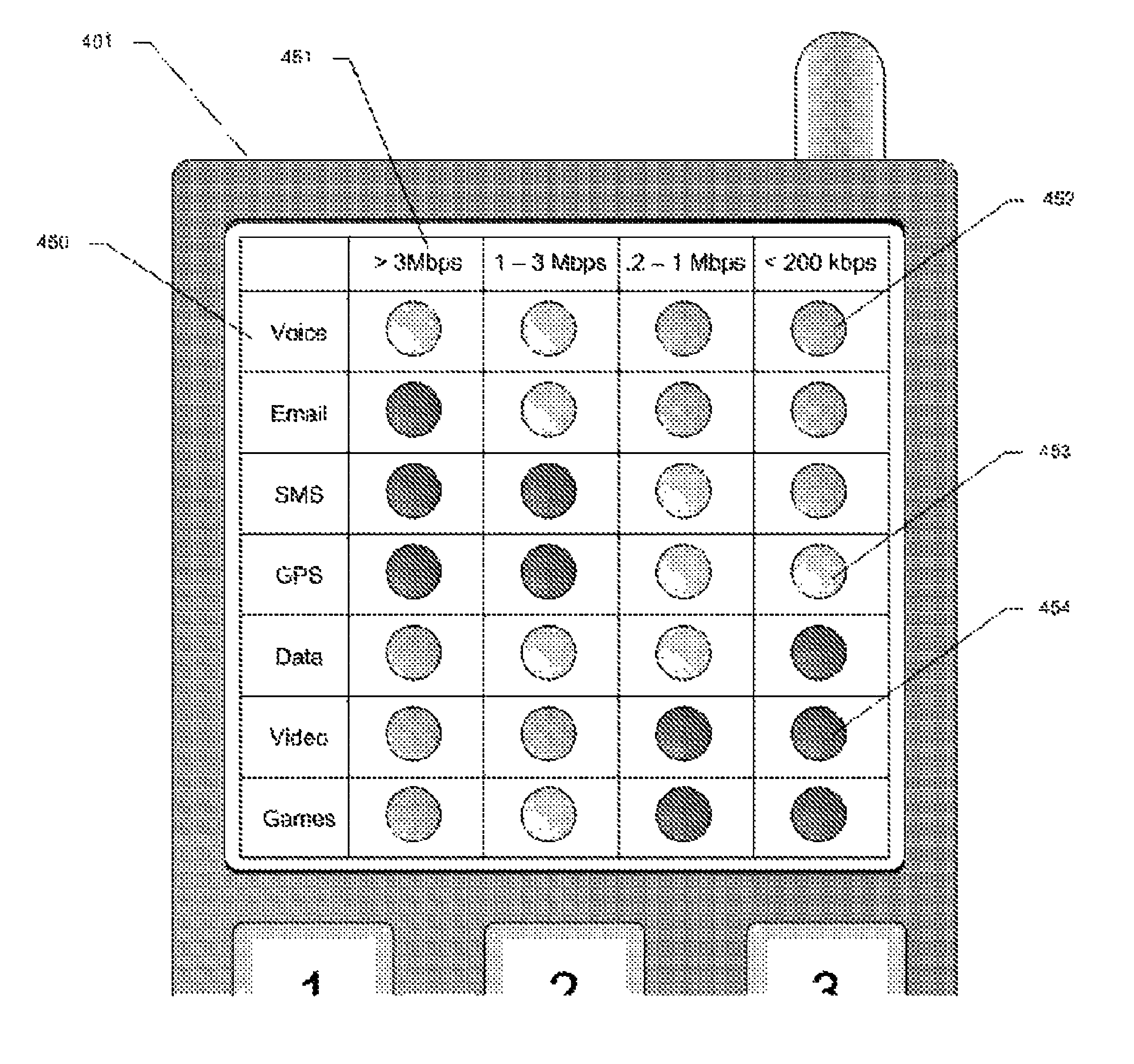 Lightweight application level policy management for portable wireless devices under varying network