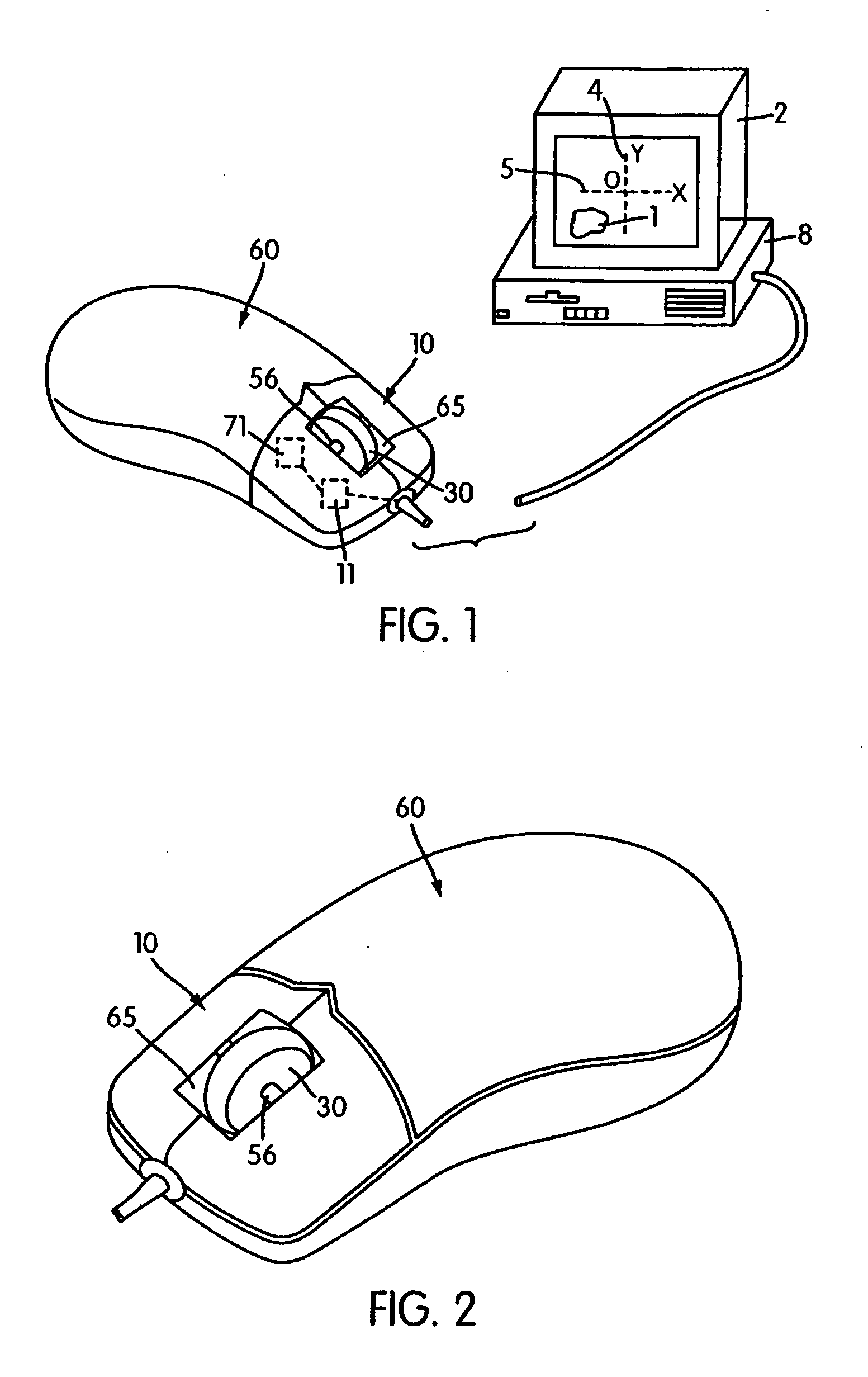 Input device including a wheel assembly for scrolling an image in multiple directions