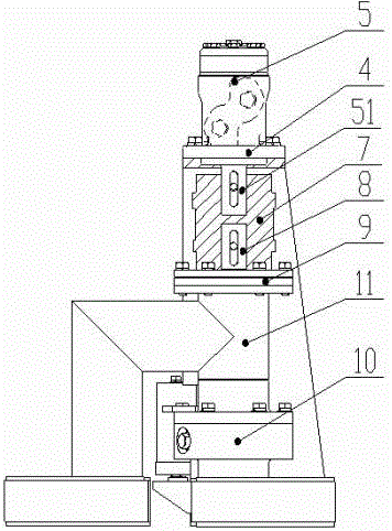 Automatically folding spraying rod