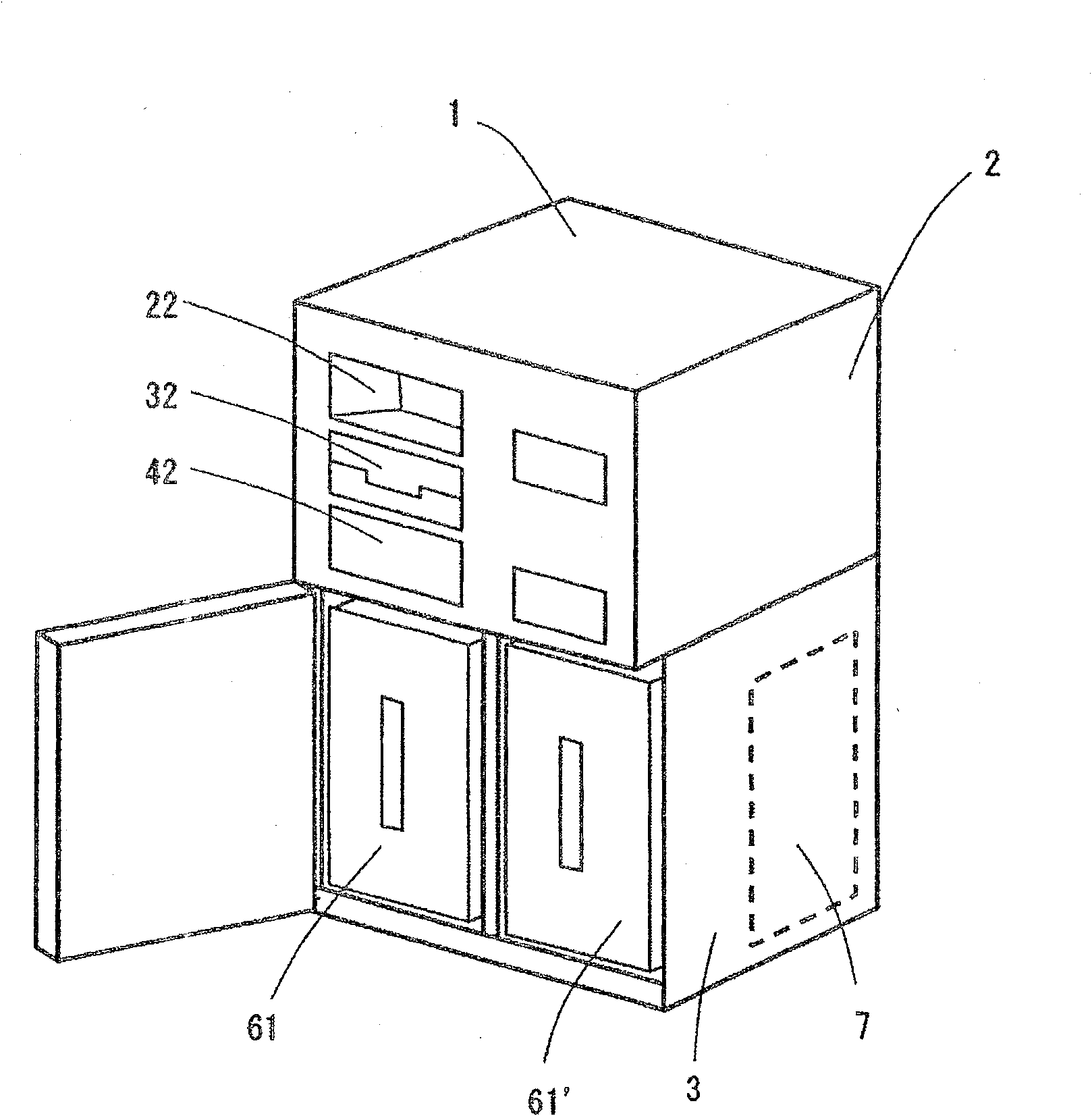 Bank note containing structure