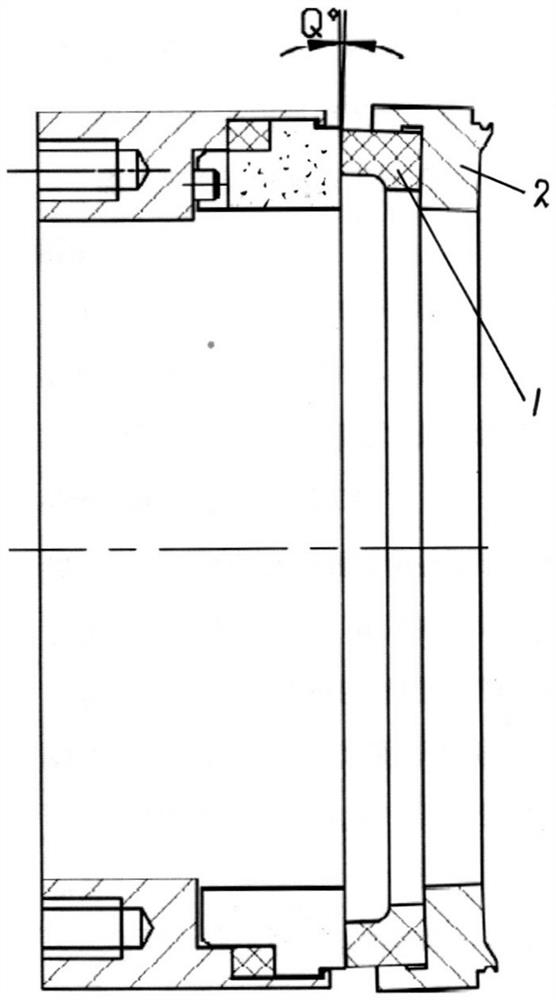 Mechanically-sealed metal corrugated pipe compensation assembly