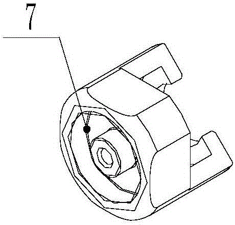 Split sealing structure for piston core of loader booster pump