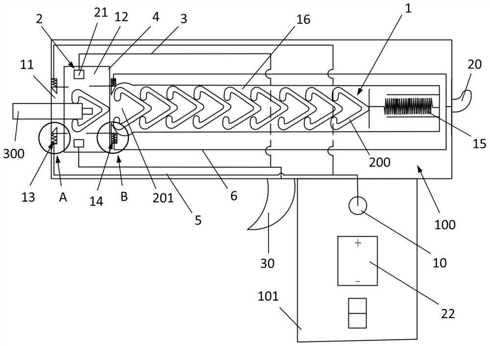 Wire pressing cap mounting device