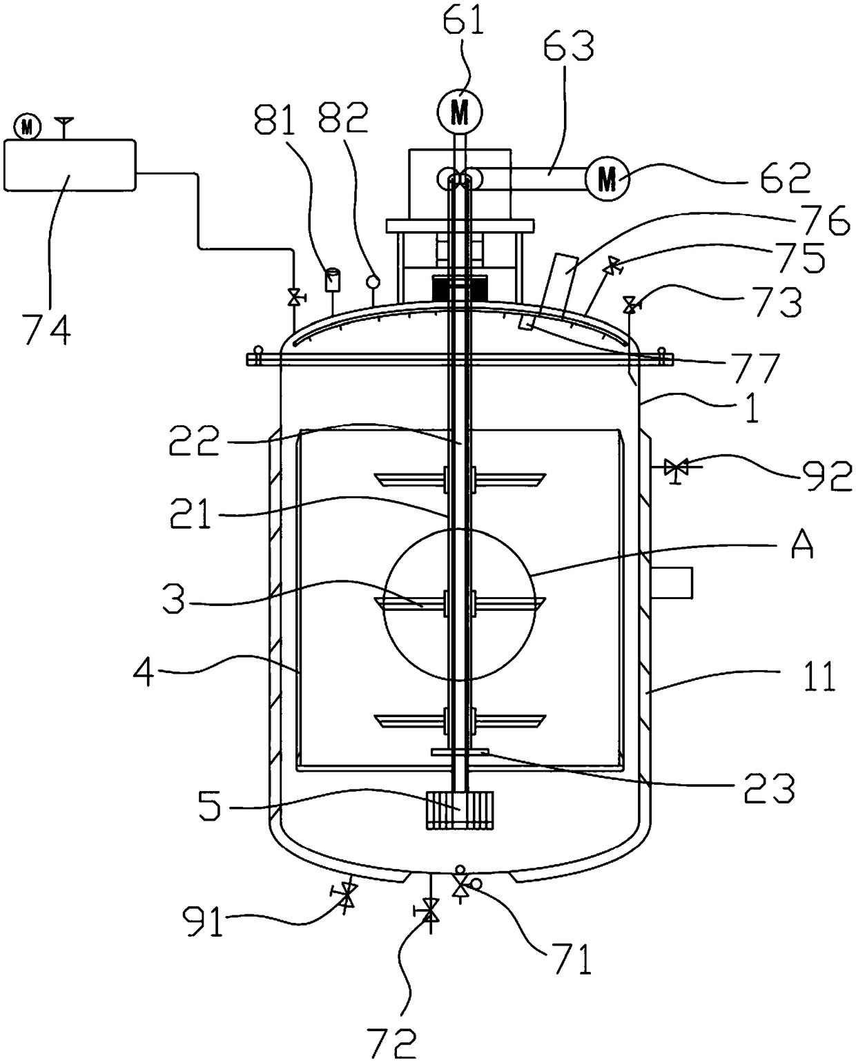 Centrifugal negative-pressure powder feeding and mixing apparatus