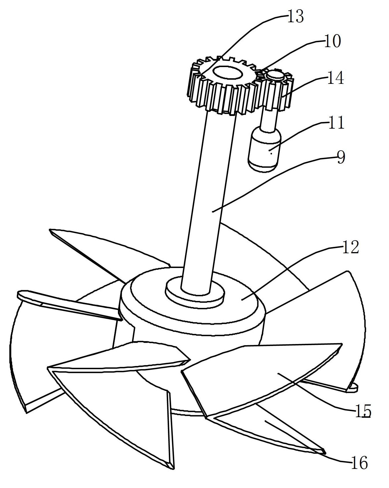 Central float type wave energy power generation device