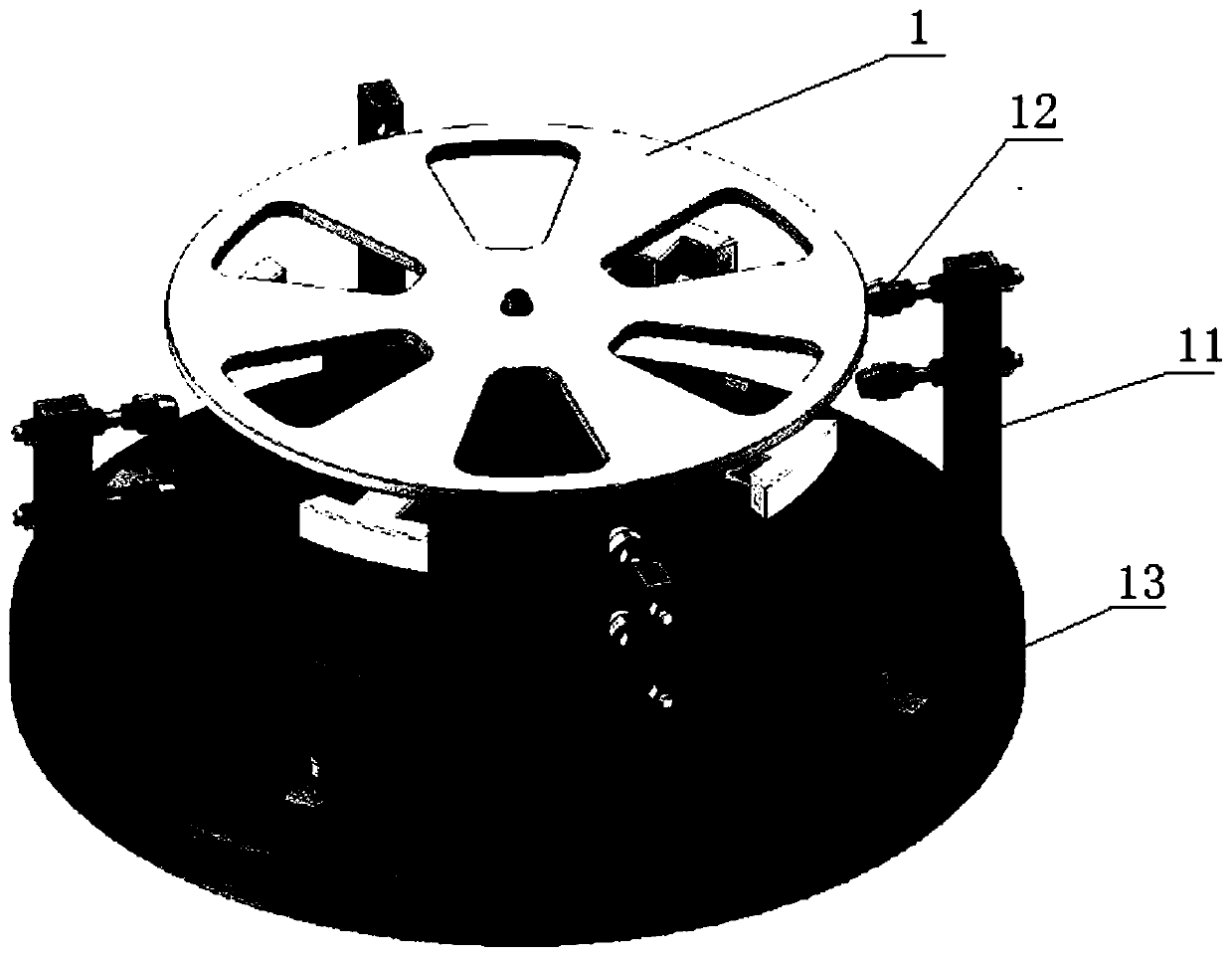 Machining device and method for double-layer casing of aero-engine