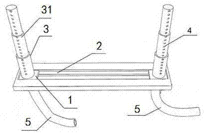 Slurry flow guide rod mechanism of solar silicon wafer fretsaw cutting machine