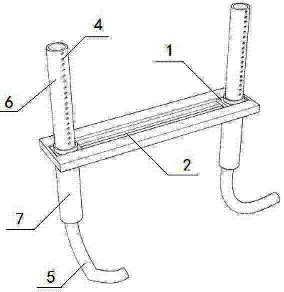 Slurry flow guide rod mechanism of solar silicon wafer fretsaw cutting machine