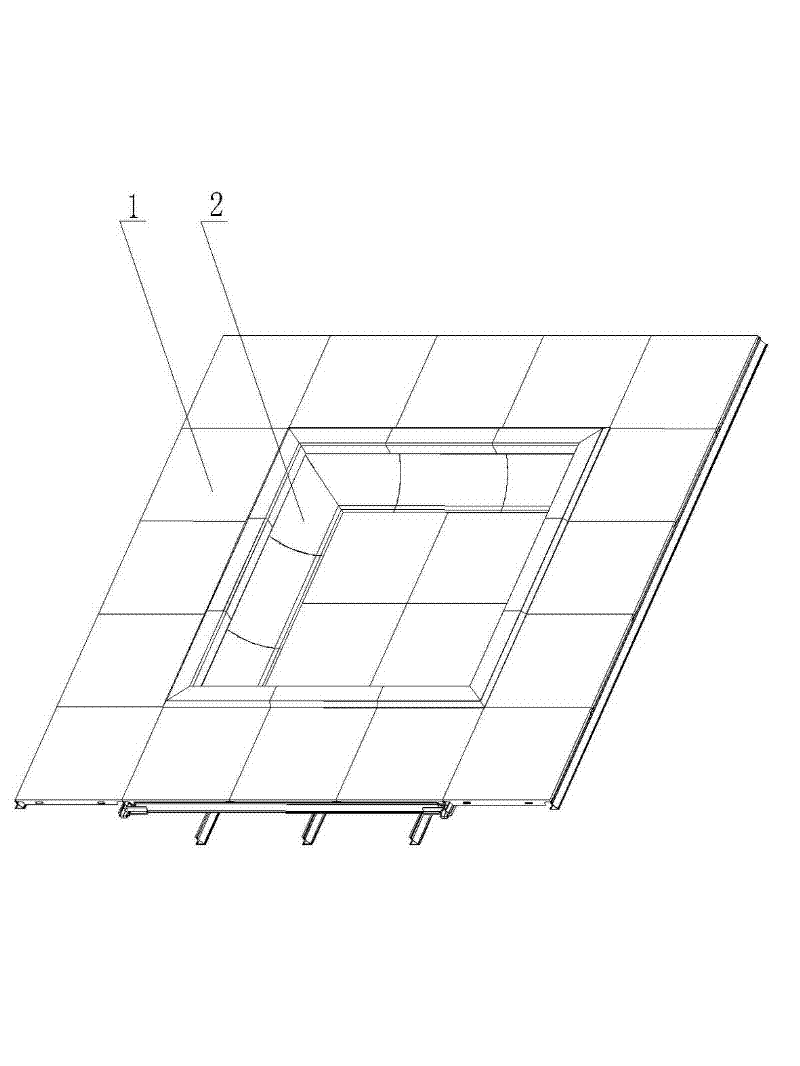 Method and component for mounting three-dimensional suspended ceiling