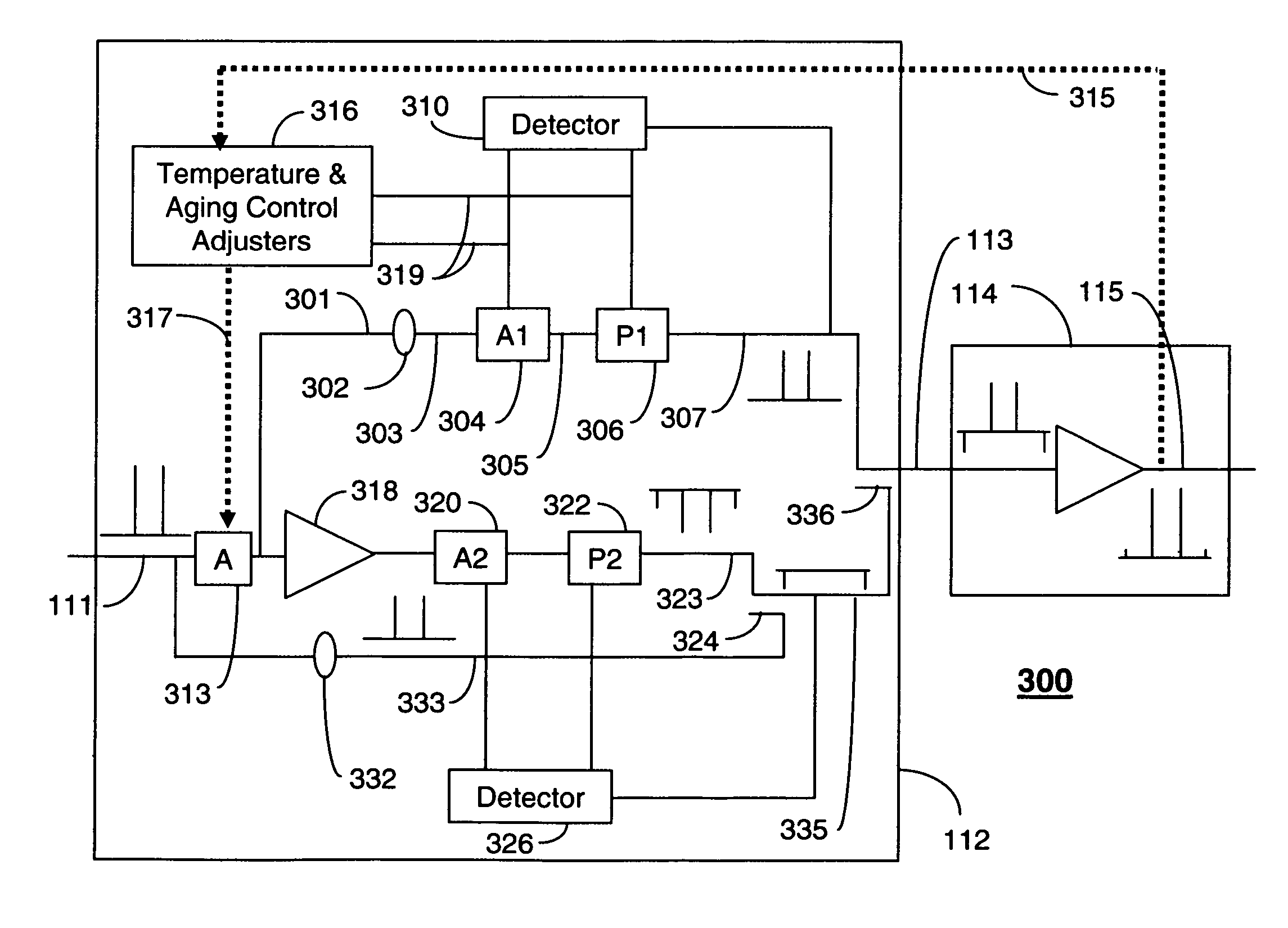 Apparatus for removing distortions created by an amplifier