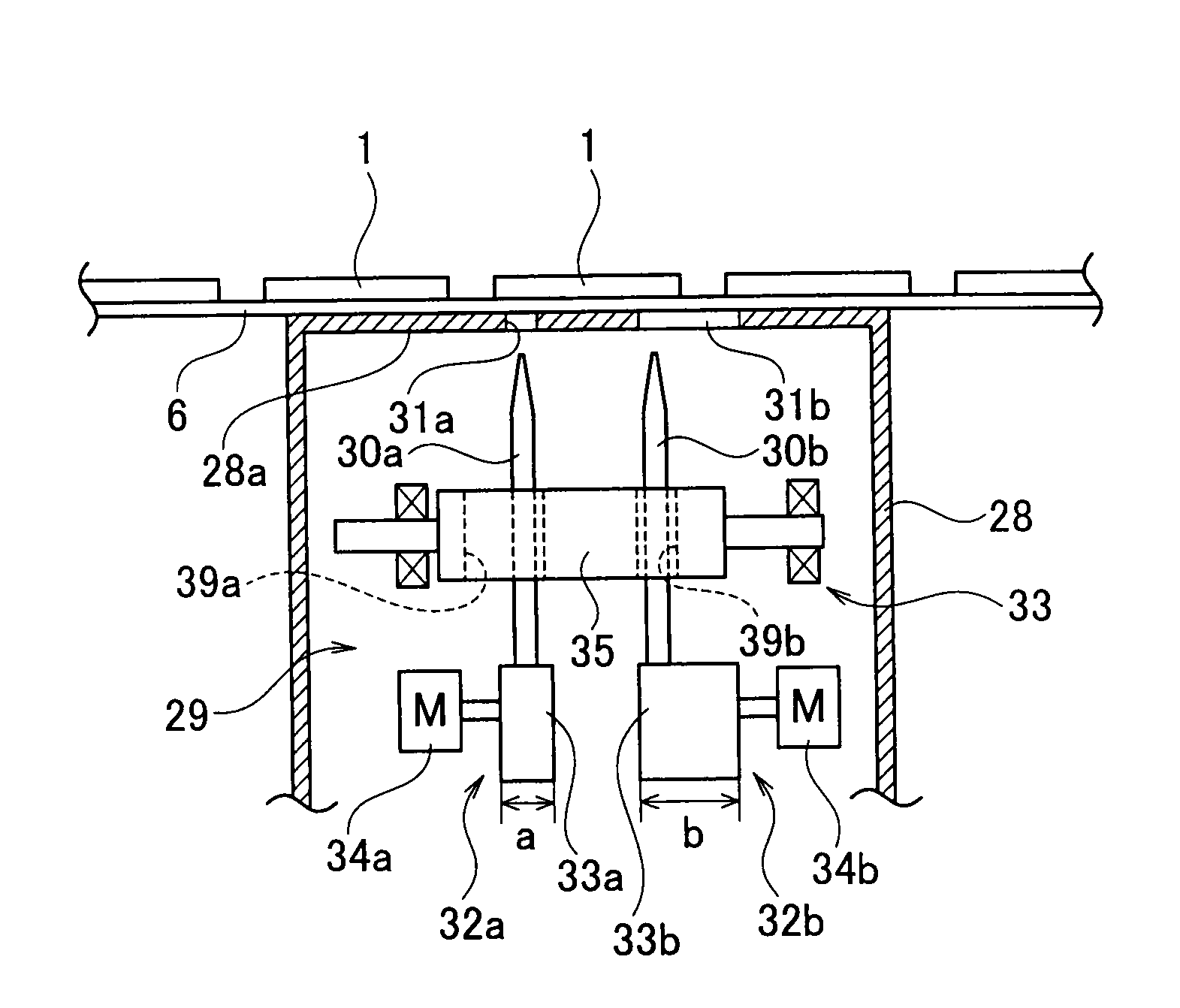 Semiconductor-chip exfoliating device and semiconductor-device manufacturing method