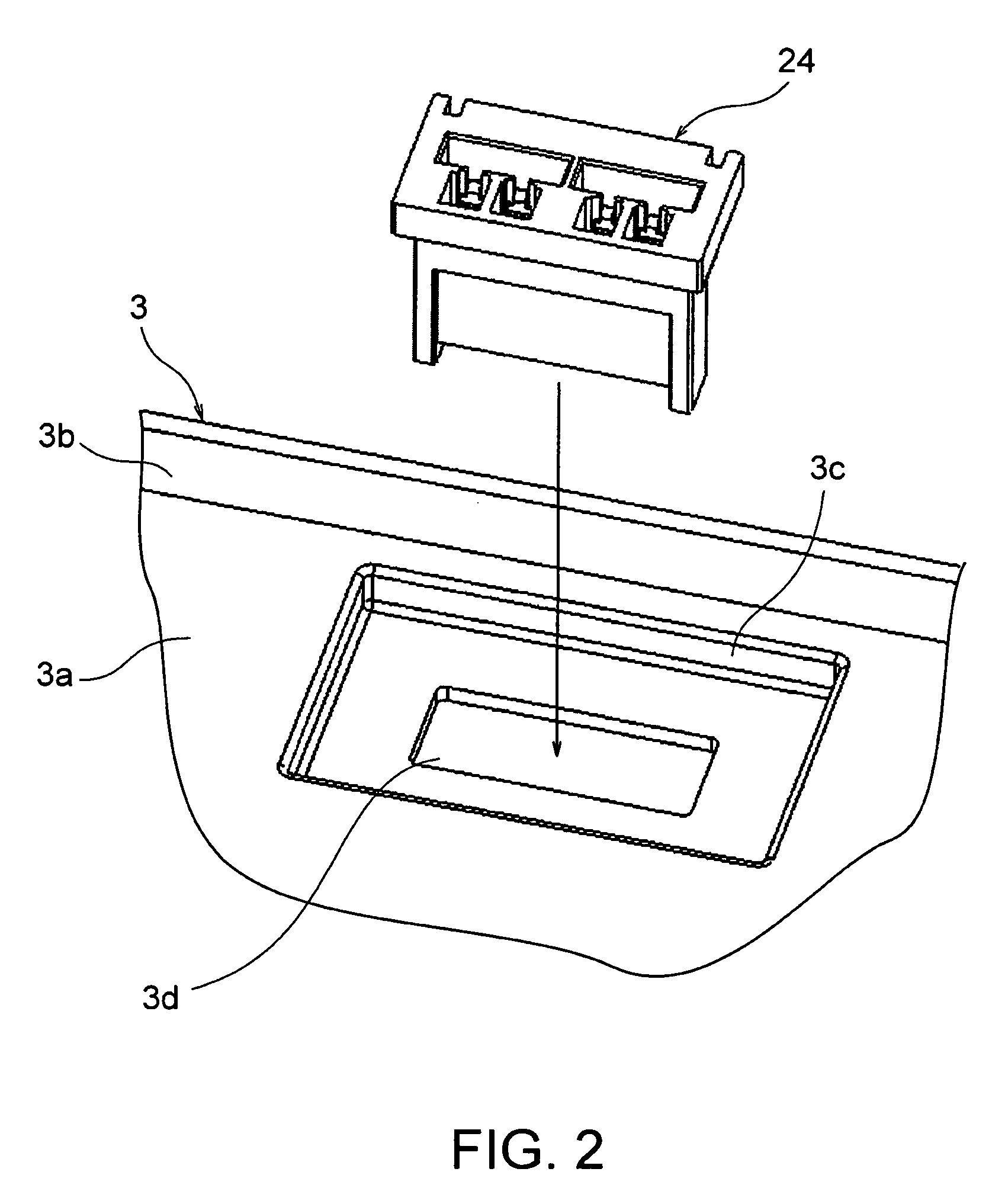 Backlight assembly for supplying electric power to a light-emitting element via a connector and a backlight unit and a liquid crystal display which use the backlight assembly