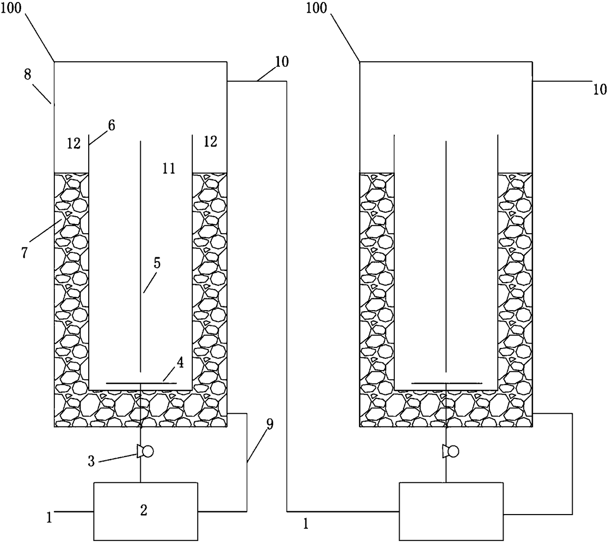 Internal circulation type electrocatalytic oxidation reactor and sewage purification treatment method