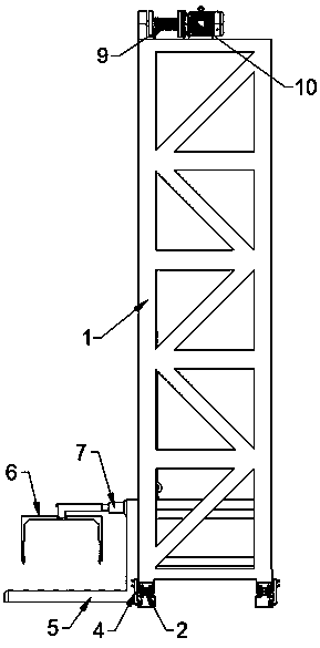 Rail car equipment based on automatic stereoscopic warehouse