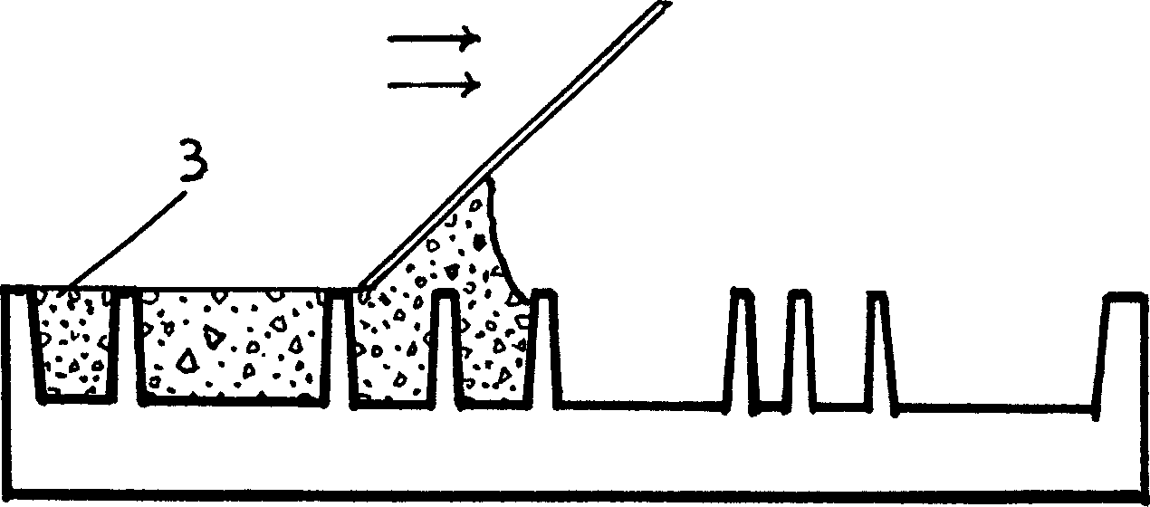 Machining method for artificial waterstone slabstone