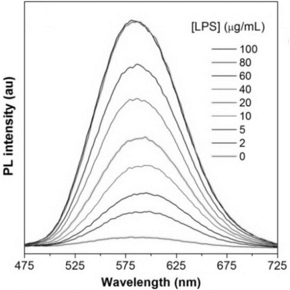 Aggregation-induced emission principle-based fluorescent probe, its preparation method and use and endotoxin detection method