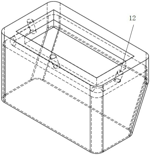 Box stacking and arranging device capable of fully automatically filling and placing absorbent pads