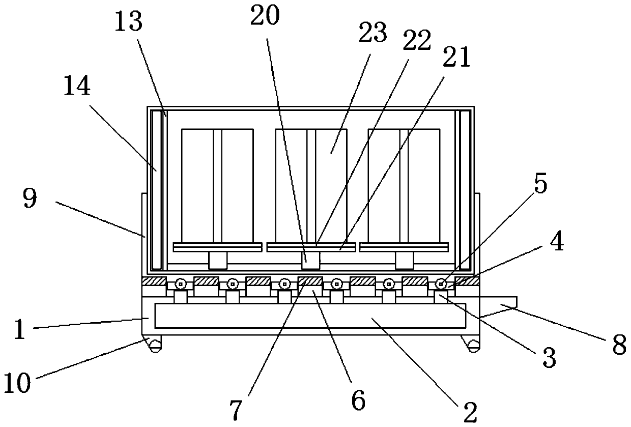 Full-protection type transportation device for double-wall corrugated pipe prepared by modified plastics