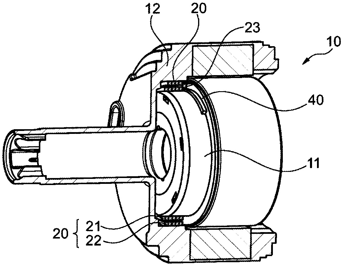 Double wrap spring, rotation device and system to be actuated