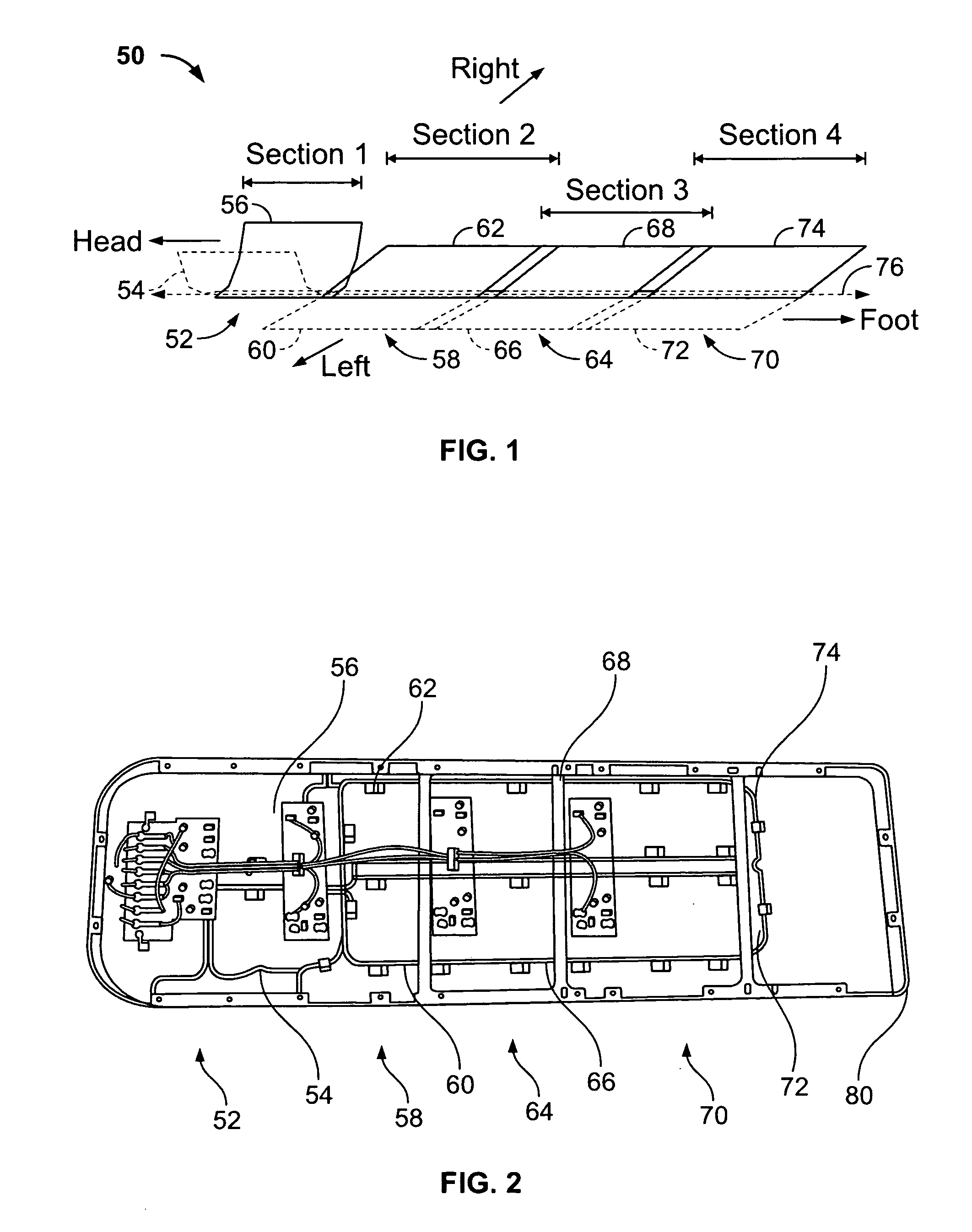 Cervical-thoracic-lumbar spine phased array coil for horizontal field MRI systems