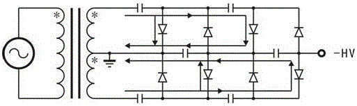 High-voltage and constant-voltage signal source