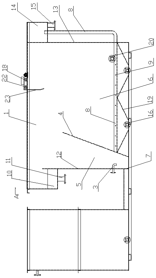 Air flotation device for cleaning floating object in sewage in printing and dyeing mill