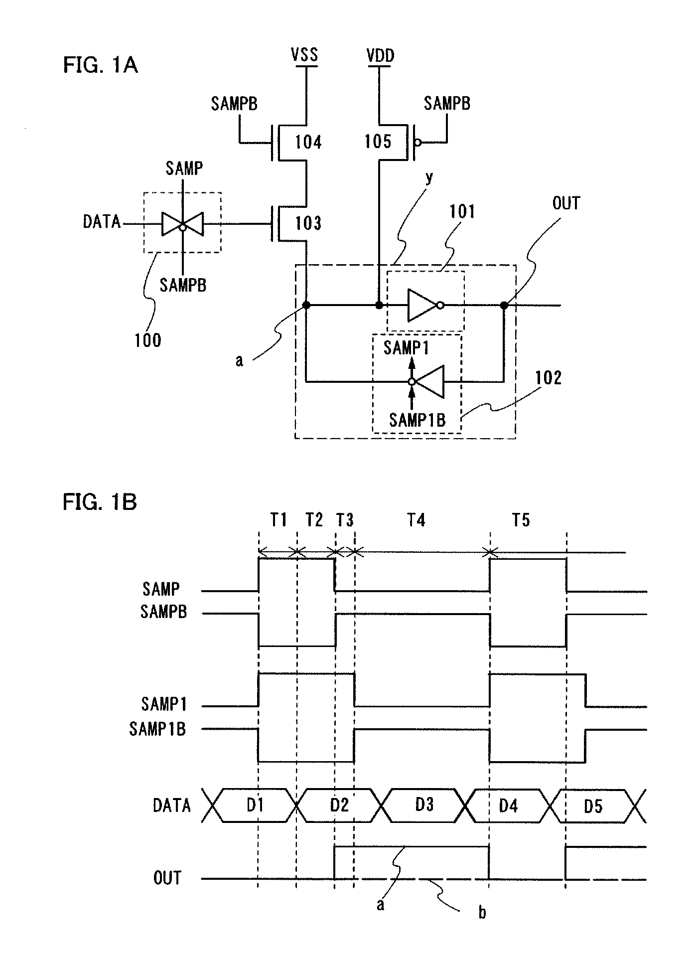 Data latch circuit, driving method of the data latch circuit, and display device